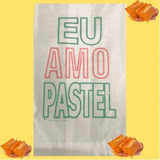 500 Sacos P  Pastel 1kg  com Barreira De Gordura  Eu Amo Pas