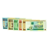 5006 - Set 08 Cédulas Belarus Unc P-21-28