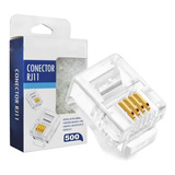 500pcs Plug Conector Rj11