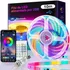 5050 Fita Led 10m Colorida Rgbic Bluethooth Usb Controle App Luz Rgb Tensão De Operação 5v 127/220v