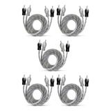 5x Cabo Rca 4mm