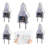 5x Chaveiro Testador Voltagem