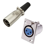 5x Plug Xlr Conector