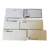 6 Envelope Papel De Carta Antigos Hot�is M�xico Am�rica Sul