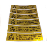 6 Adesivos Caution 