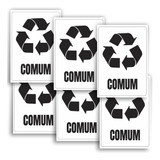 6 Adesivos Lixo Comum