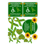 6 Adesivos Simbolo Deficiencia