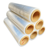 6 Bobinas Filme Stretch Plástico Para Proteção 500x0 25 Prot