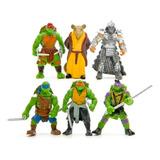 6 Bonecos Tartarugas Ninjas