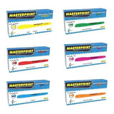6 Caixa De Marca Texto Masterprint 72 Canetas Neon Atacado
