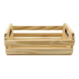 6 Caixotes Para Decoração G 44x22x14 Cm Madeira 10 Mm Pinus