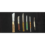 6 Canivetes De Bolso Antigos De Coleção - Barato
