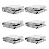 6 Cobertor Manta Térmica Aluminizado Isolante Emerg Resgate