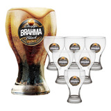 6 Copos Chopp Brahma