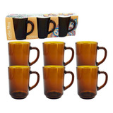 6 Copos Vidro Cafe