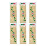 6 Esteira Sushi Mat Enrolar Sushi 24cm Quadrado Bambu Sudare
