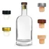 6 Garrafas De Vidro 375ml Kaleido Licor   Rolha T E Lacres