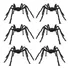 6 Kits De Aranha, Decoração De Aracnídeo, Feita De Arame, Ha