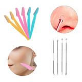 6 Lâmina Navalha Rosto Depilação Dermaplan Cureta Cravo Acne