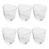 6 Mini Copos Coracao