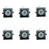6 Mini Spot Led Embutir Quad. Preto 1w 3000k Drive Embutido