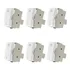 6 Módulos Interruptor Bipolar Simples 250v Sleek 16056