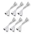 6 Par De Cabo Adaptador Injetor Poe Rj45 Macho E Fêmea 20 Cm