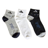 6 Pares Meia Masculina Spor Cano Curto Casual Leve Durável