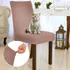 6 Peças Capa Cadeira Jantar Decoração Linda Em Suede Cobre
