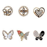 6 Pecas Mini Broche