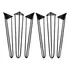 6 Pés De Móveis 50cm Pés Rack Puff Mesa Banco Hairpin Leg