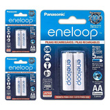 6 Pilhas Recarregaveis Eneloop
