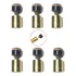6 Solas 11mm Rosca   6 Virolas Rosca Sinuca Bilhar Kit
