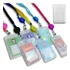 6 Suporte Transparente Duro Porta Crachá Plástico Kawaii