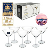 6 Tacas Vidro Crystal