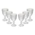 6 Taças Wolff Mandala De Vidro Com Fio De Ouro 320ml