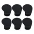 6 Un Mouse Pad Ergonômico Apoio Punho Silicone Home Office