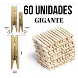 60 Pregadores De Madeira