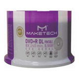 600 Dvd+r Dual Layer 8.5 Gb Maketech