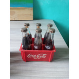 6garrafinhas Coca Cola Miniatura