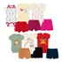 6pç Roupa Bebê Body Shorts Menino Menina Suedine 100%algodão