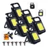 6pcs Mini Lanterna Chaveiro Portátil Abridor Montanhismo Pesca Lanterna Preto Luz Branco