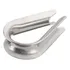 6pcs Sapatilho 12mm Inox Aisi 316 P  Cabo Aço Corda
