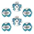 6x Bola Futebol Campo Natural Slick Colorful Topper Oficial