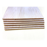 6x Chapa Madeira Balsa