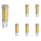 6x Lampada Led Halopim G9 7w 76led Lustre Arandela 110v 220v Luz Branco-quente 110v/220v