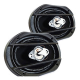 6x9 Par Falante 140 Rms Carro Som Para Tampão Automotivo Cor Preto