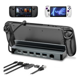 7 Em1 Para Steam Deck 4k 60hz Suporte Base Rj45 Dock Station