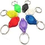 7 Pacote Led Chaveiro Lanterna Mini Led Chaveiro Luz 12 Lúmen Portátil Ultra Brilhante Alimentado Por Bateria Chaveiro Tocha