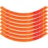 8 Adesivo Compativel Caloi Freio Disco Kit 2 Rodas Laranja